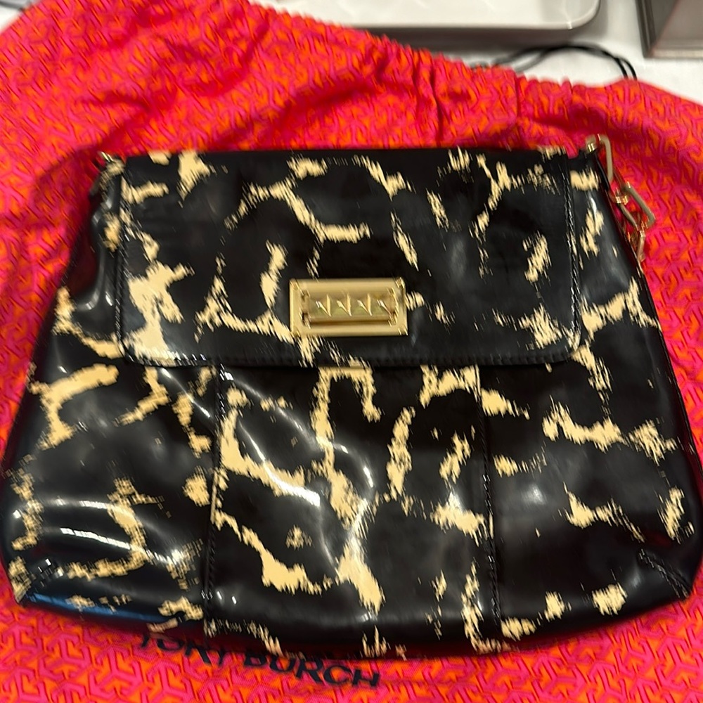 Tory Burch bag. used. Dulled patent leather finish
